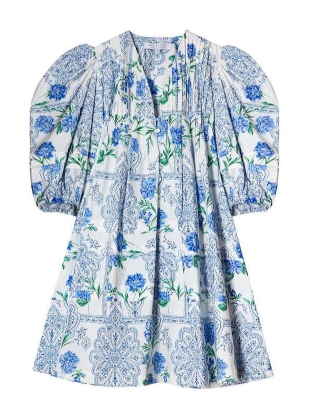 Hunter Bell “Jenkins” Puff-Sleeve Floral Dress